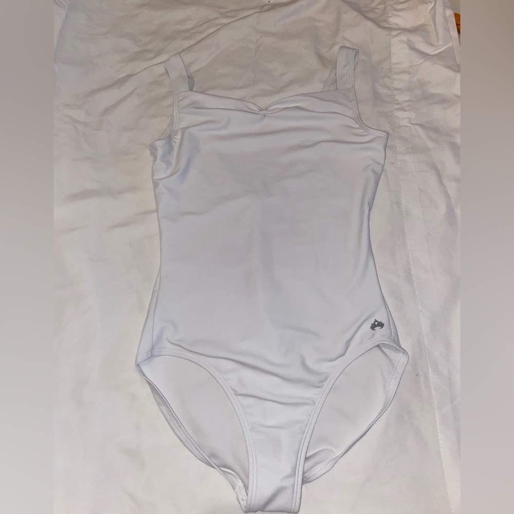 white ballet leotard